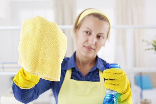 Cleaning team preparing a UK service booking and property checklist