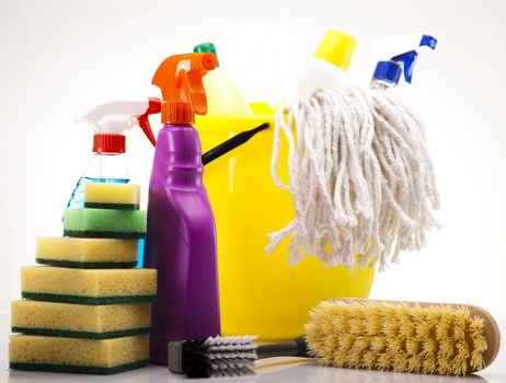 Sorted household items ready for recycling during a Croydon clearance