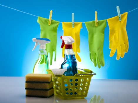 Use of PPE during professional cleaning work